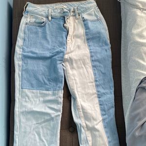 PacSun Womens Patchwork Mom Jeans
